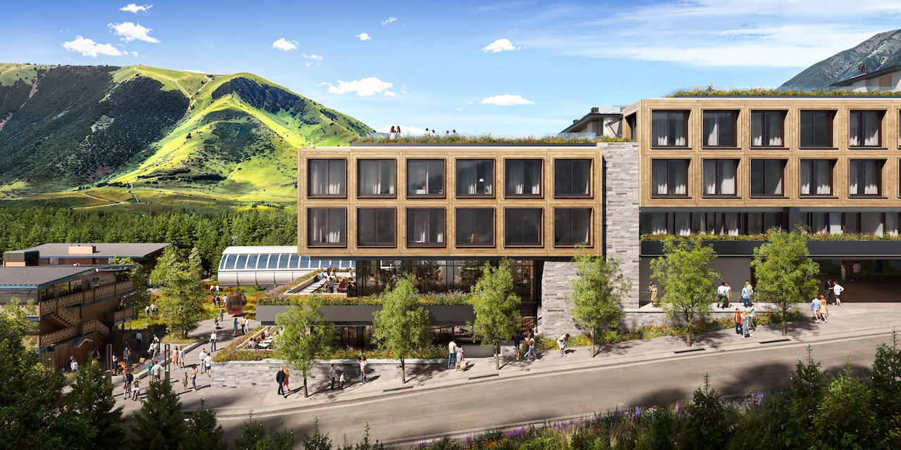 mountain residence summer view