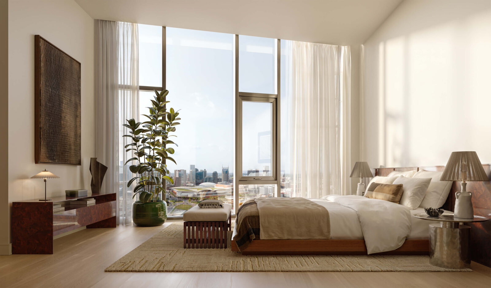 pendry residences nashville primary bedroom credit binyan studios
