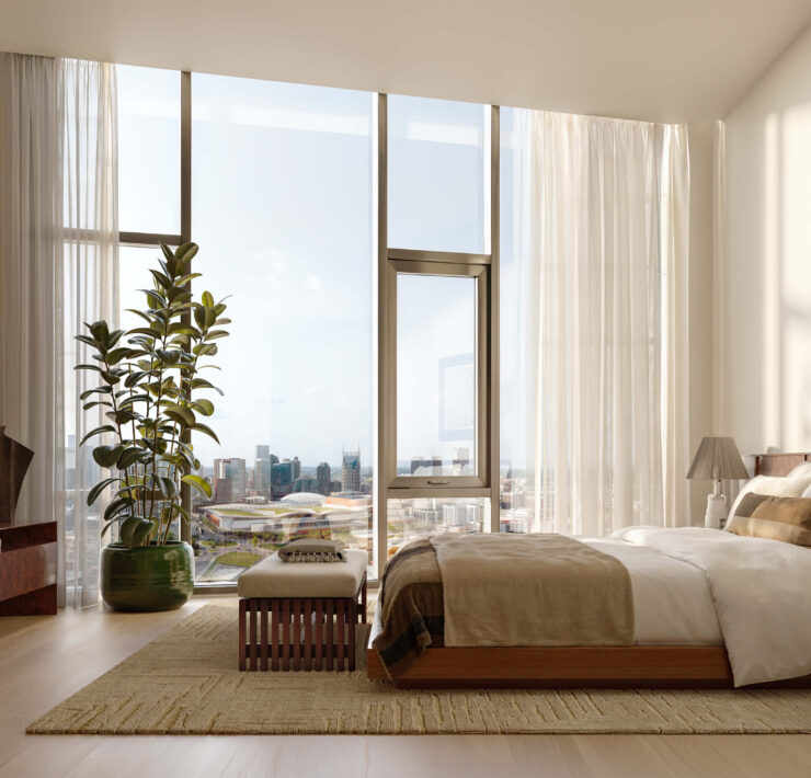 pendry residences nashville primary bedroom credit binyan studios