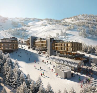 resort aerial winter