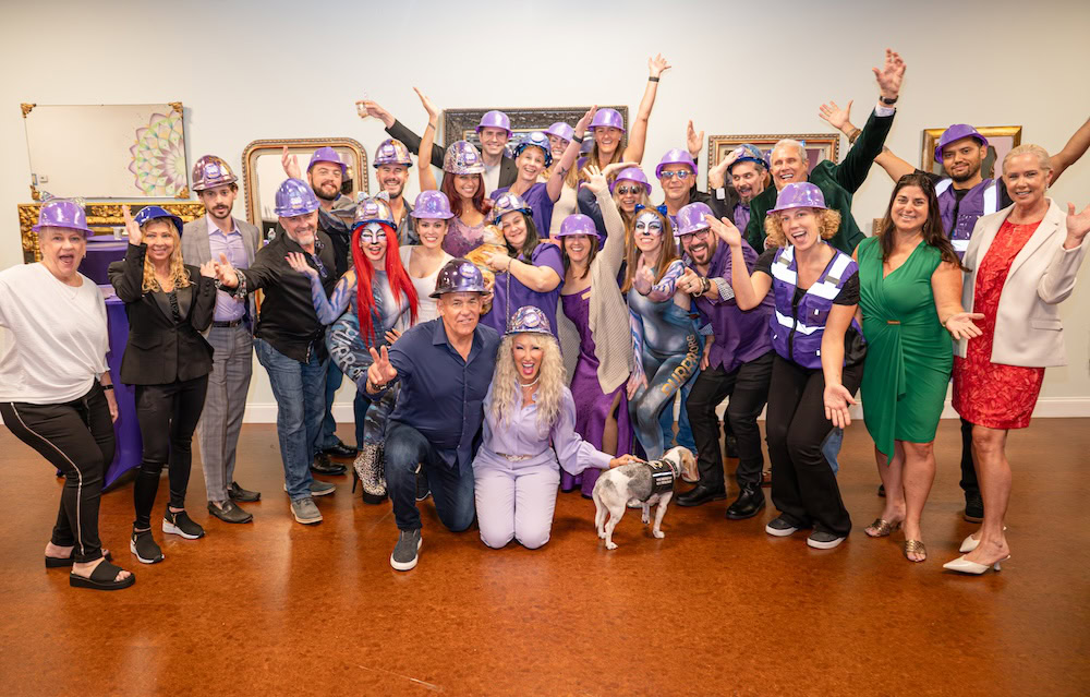tanya lynn heller founder of purrr with volunteers and staff