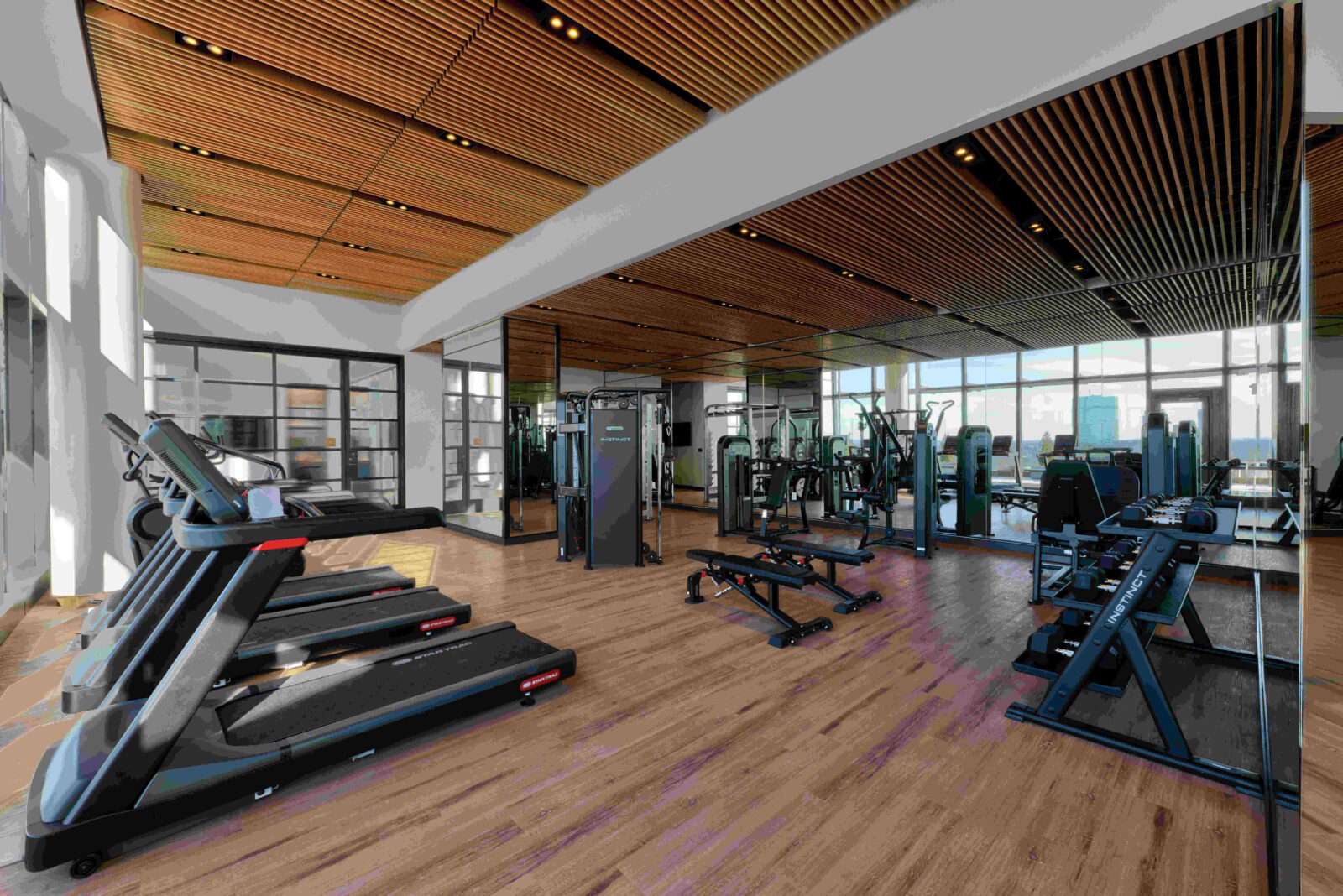 the ritz carlton residences boston south station tower fitness center credit andy ryan
