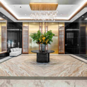 the ritz carlton residences boston south station tower residential lobby credit luxelife