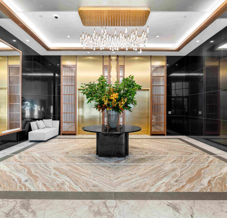 the ritz carlton residences boston south station tower residential lobby credit luxelife