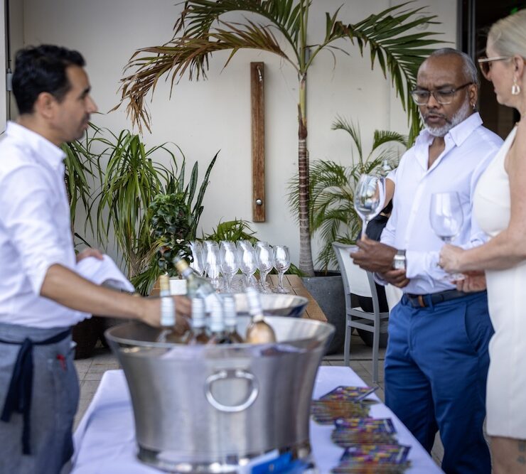 10 wine station serving pinot grigio delle venezie