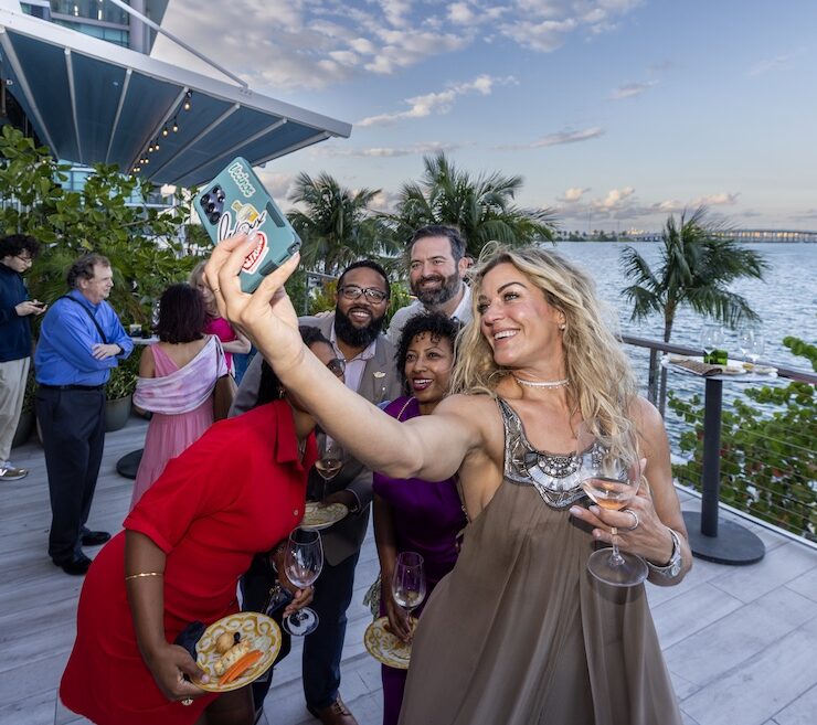 18 selfie shot having fun at federdoc event and biscayne bay views