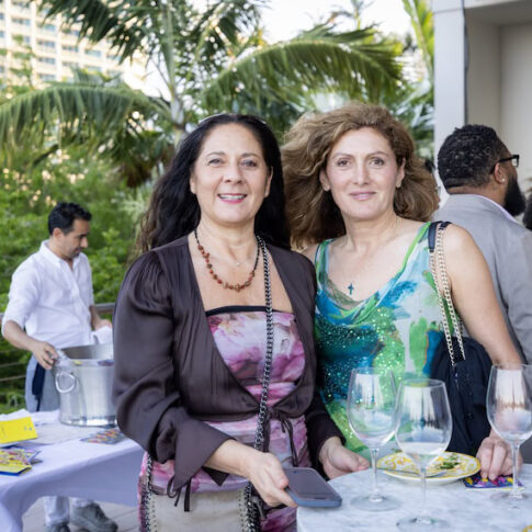 2 l to r cecilia di cecco and guest