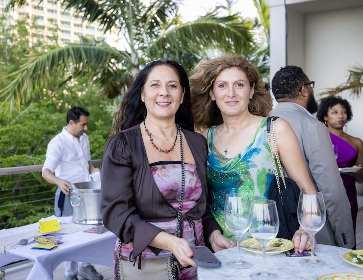 2 l to r cecilia di cecco and guest
