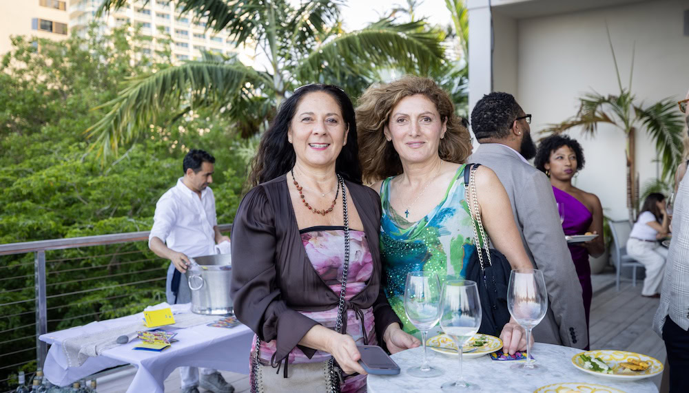 2 l to r cecilia di cecco and guest