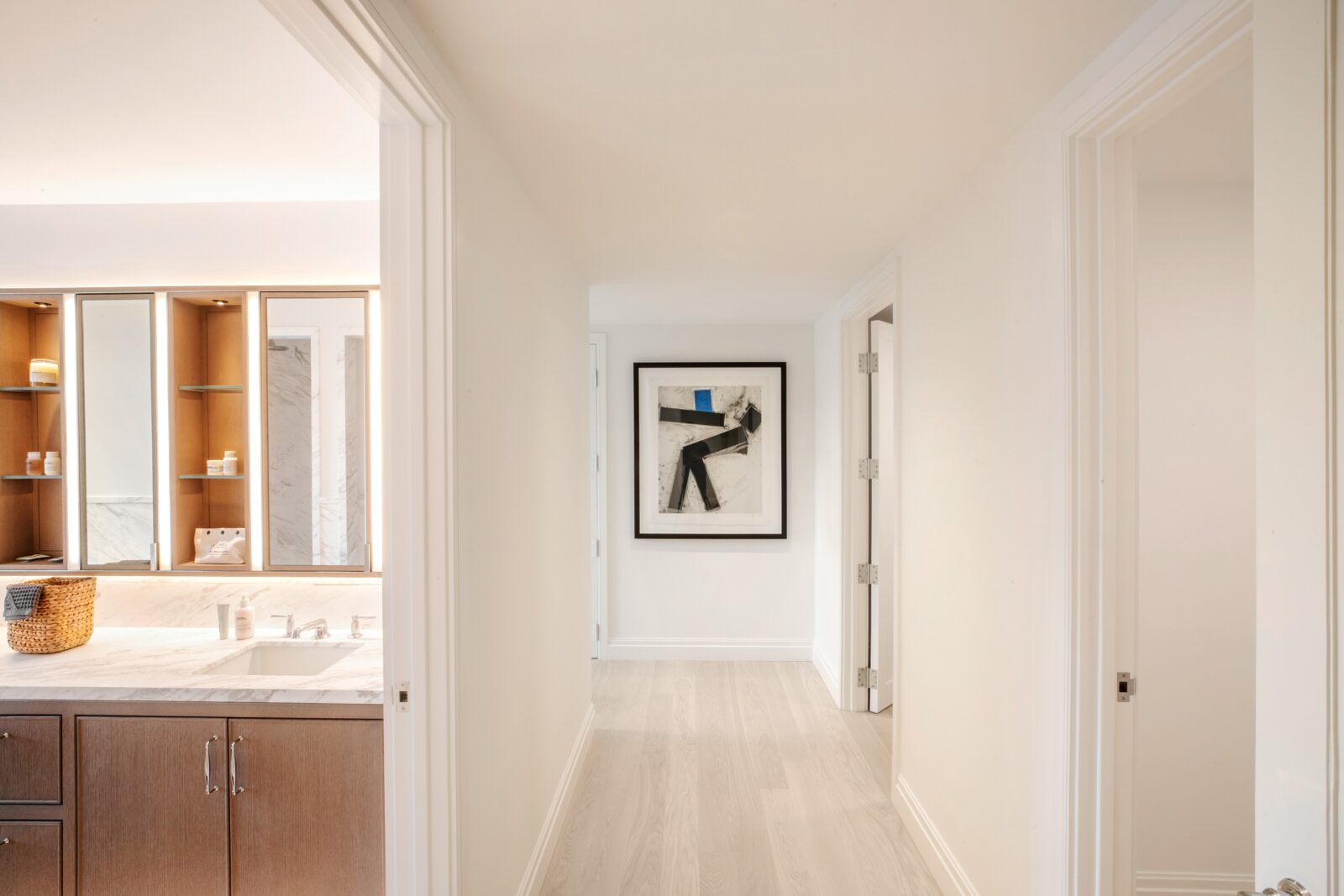 Luxury $12M pre-war penthouse at 720 West End Avenue on Manhattan’s Upper West Side featuring Boffi interiors, Hudson River views, and expansive contemporary living spaces.