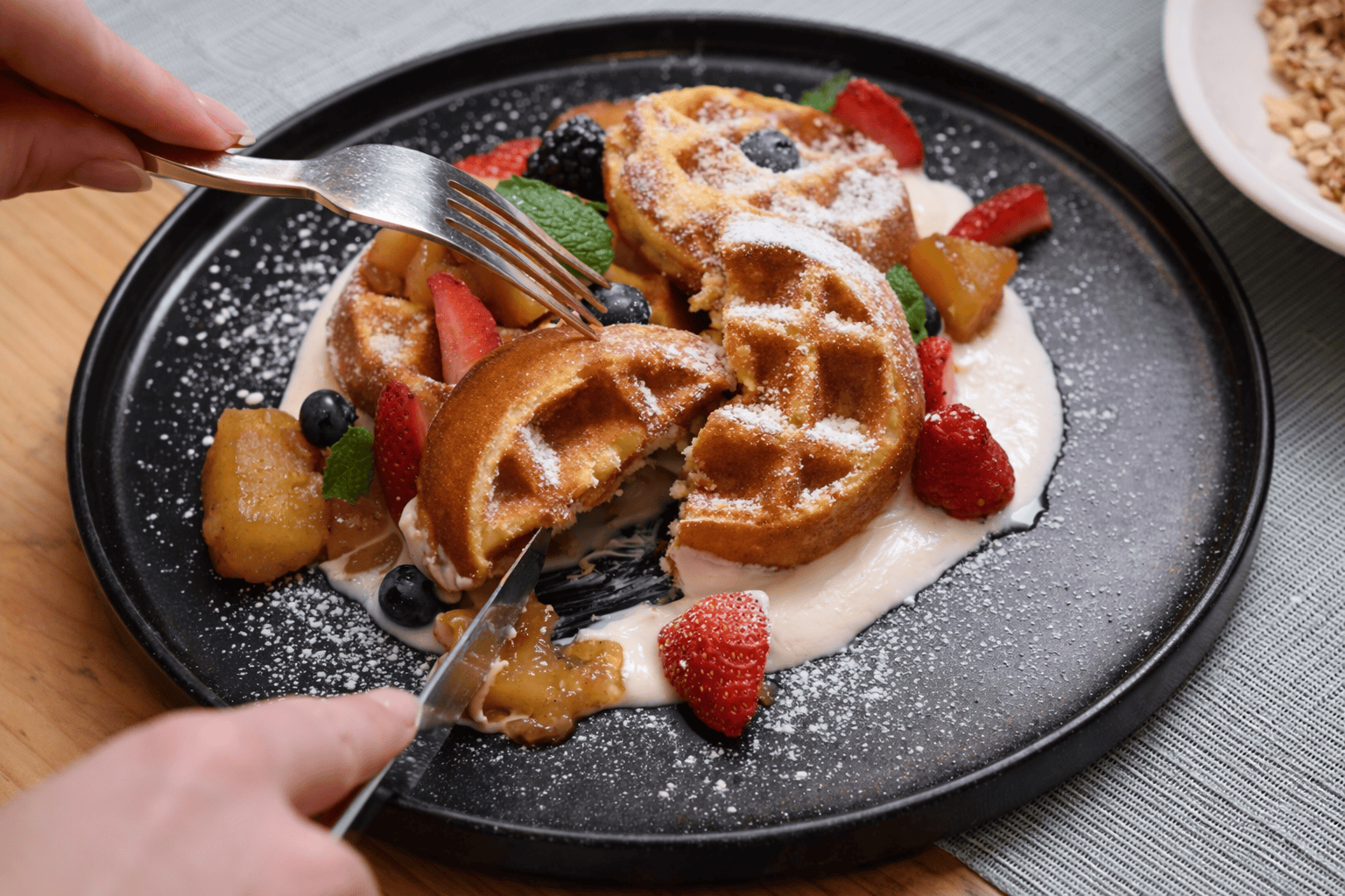 cornbread waffles 1