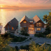 exterior entrance pathwayrendering by six senses residences belize