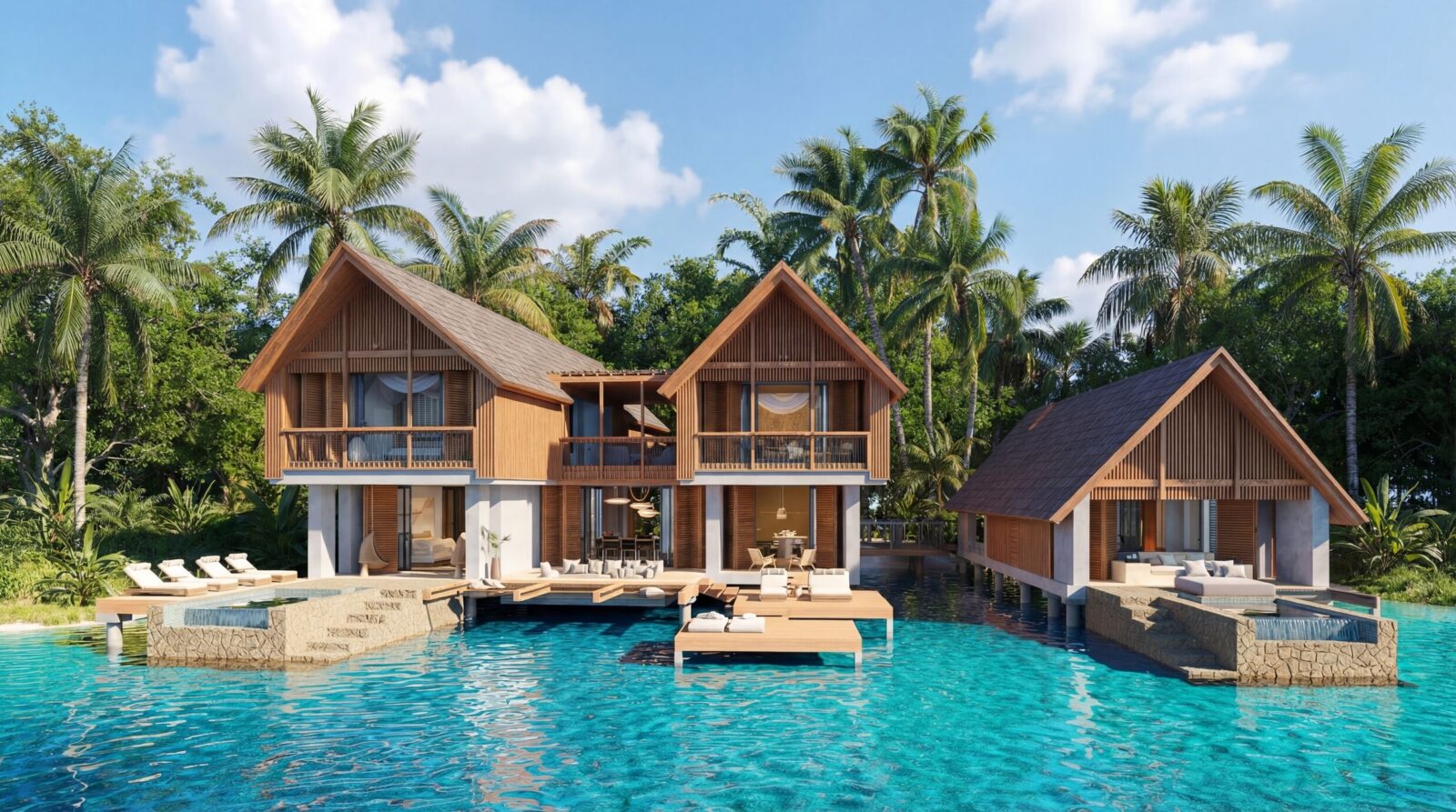 four bedroom exterior rendering by six senses residences belize