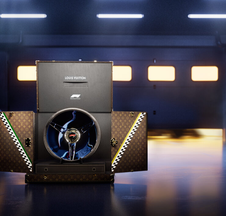 louis vuitton x formula 1 trophy trunk melbourne grand prix8