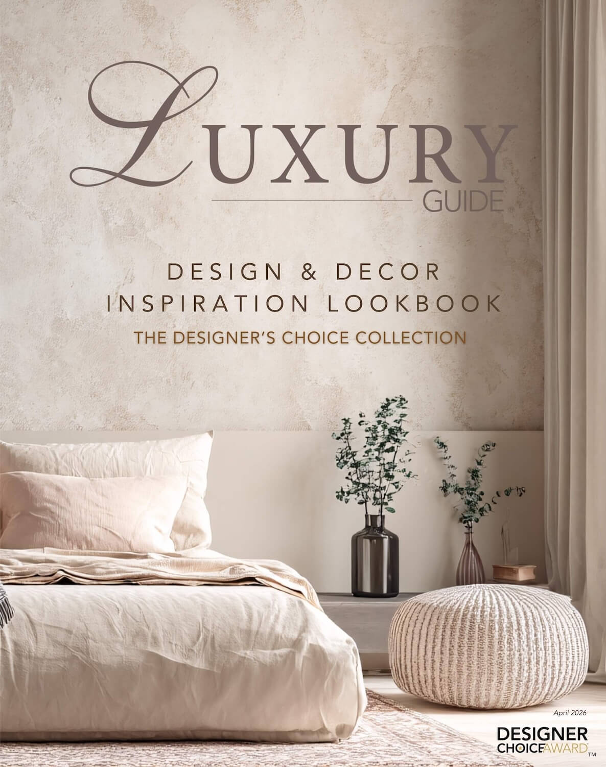 Luxury guide lookbook for design inspiration from experts interior designers across upscale furnishing vendors.