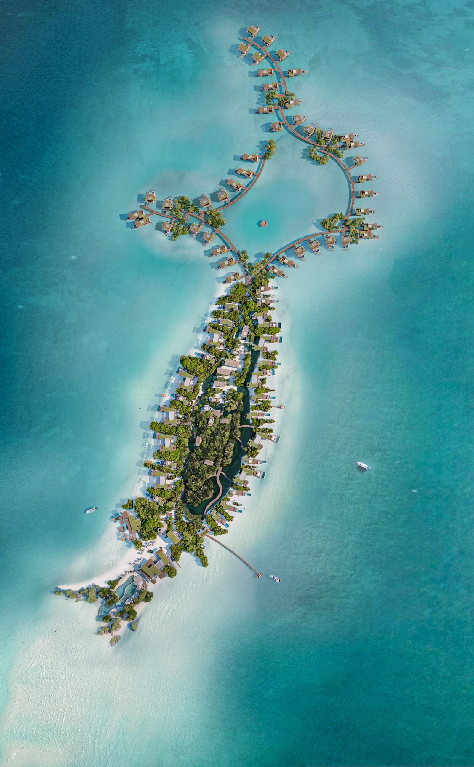 plan view aerial rendering