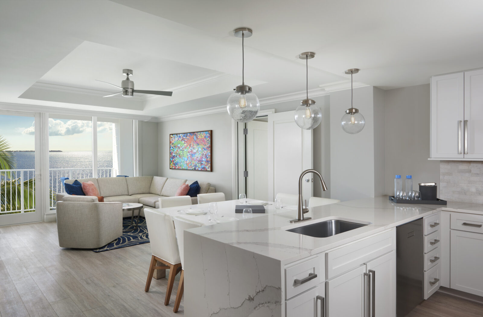 sunsuites™villas living room water view