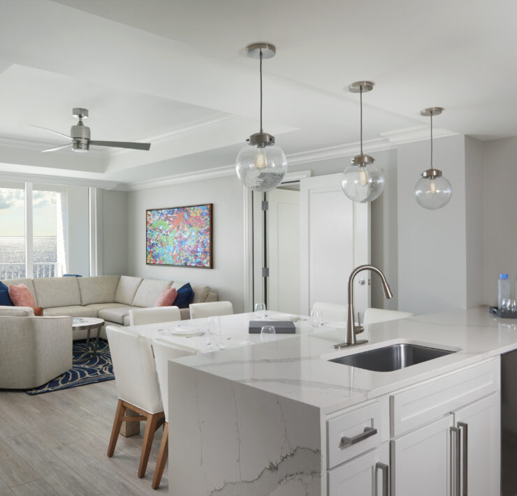 sunsuites™villas living room water view