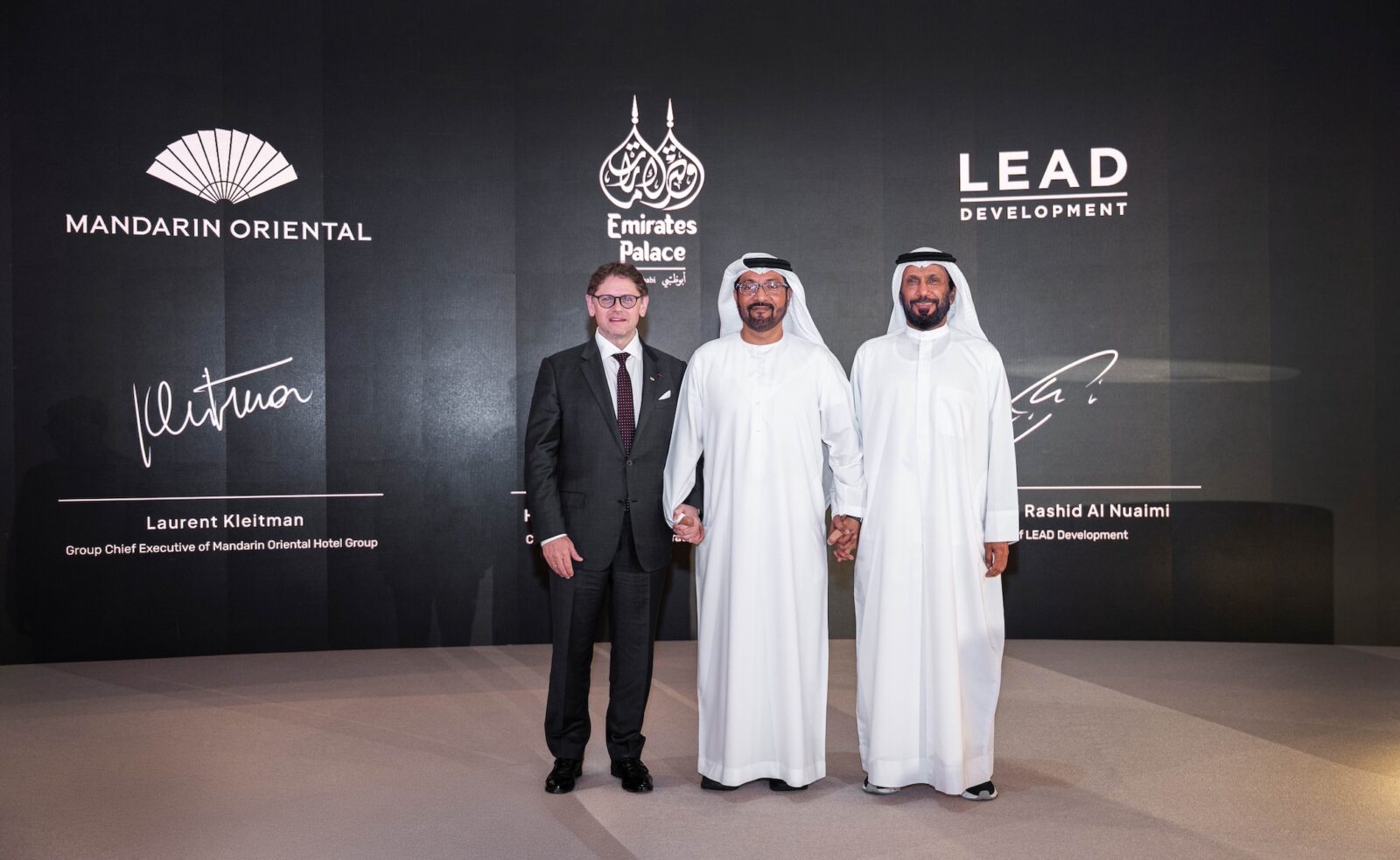 emirates palace mandarin oriental mansions abu dhabi signing ceremony