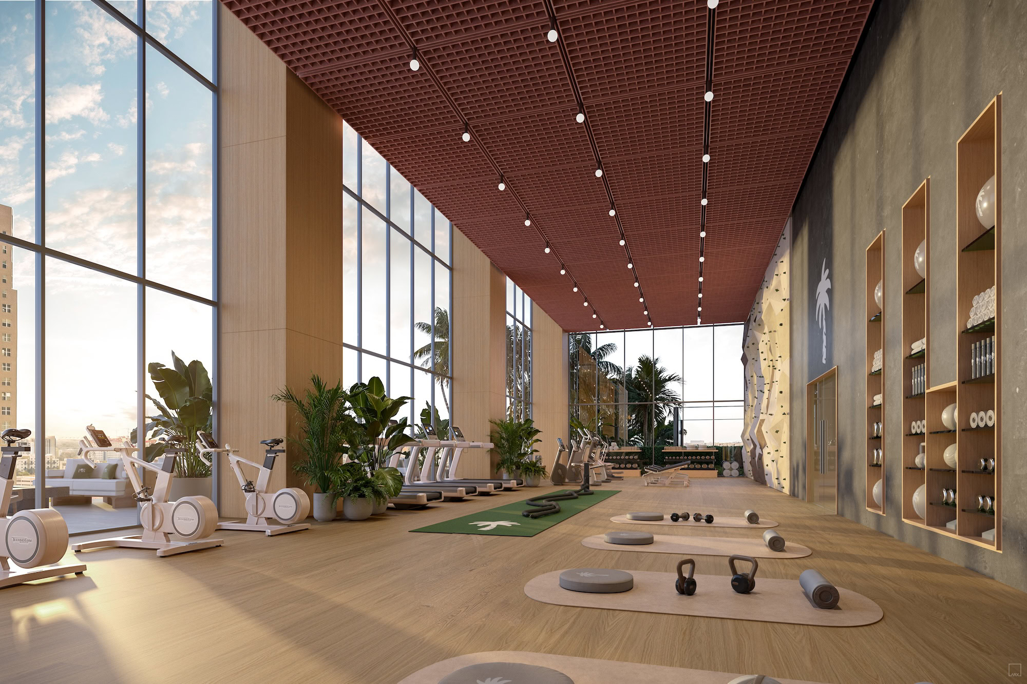 palm tree residences miami fitness center