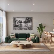 palm tree residences miami living room