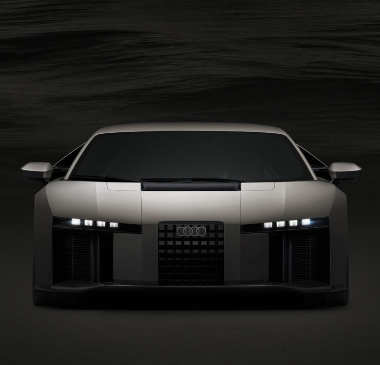 Titanium, static studio shot, exterior, frontal view