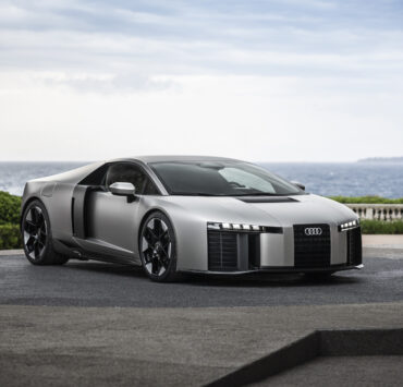 Titanium, outdoor static photo, exterior, three-quarter front view