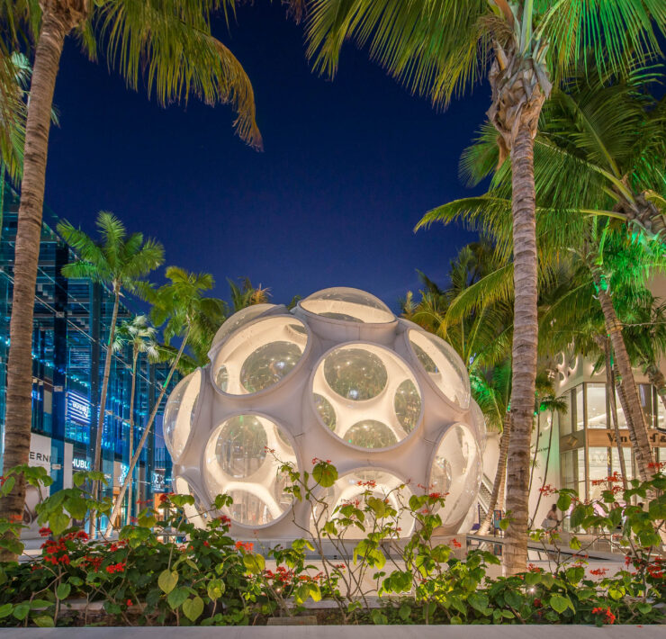 buckminster fuller flys eye dome palm court photo by ra haus