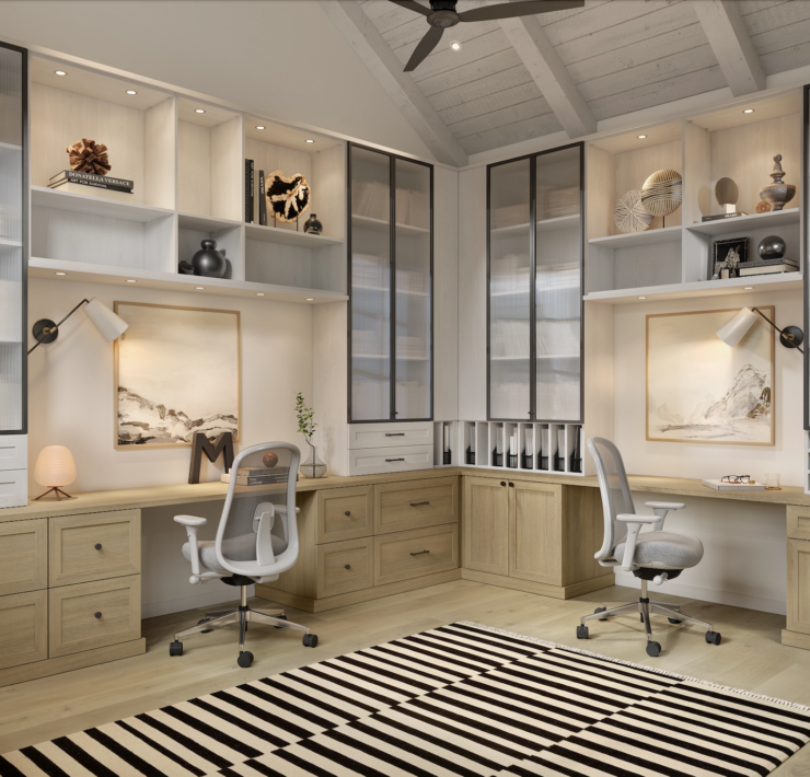 california closets farmhouse office