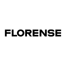 Florense logo in black uppercase lettering on a white background