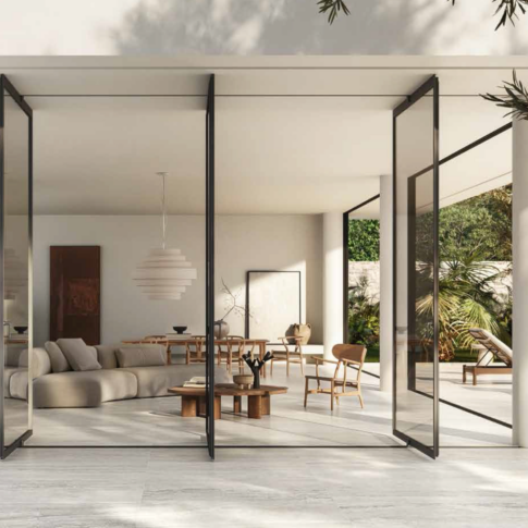 just tile & marble white travertino indoor:outdoor tile