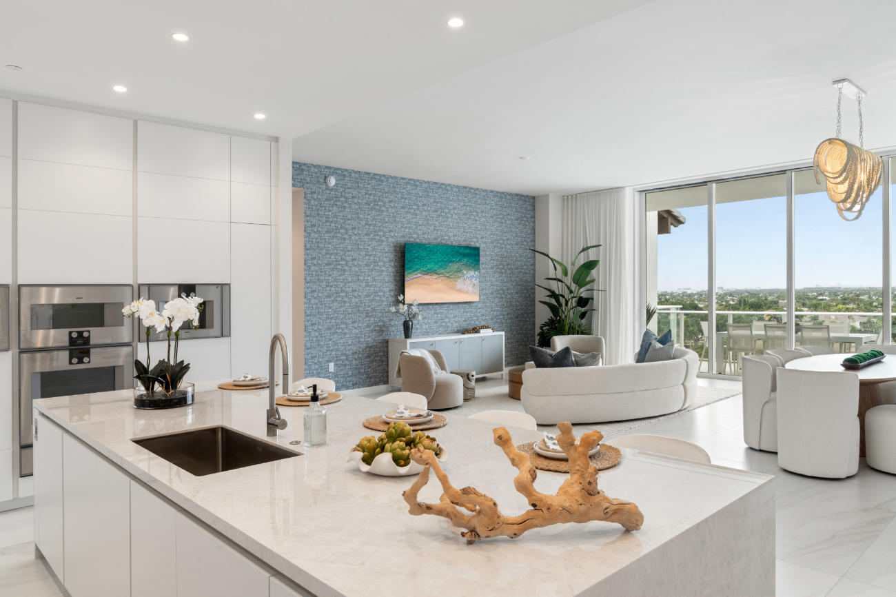 kitchen at ALINA 220 Boca Raton