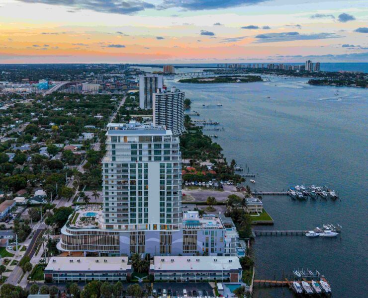 alba palm beach building sunset north view credit alba palm beach