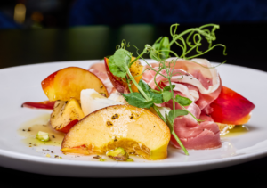 burrata & stone fruit salad