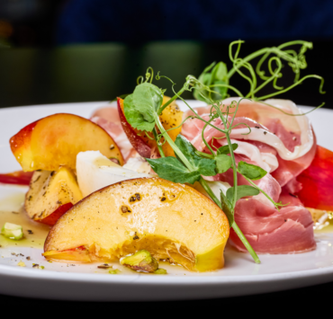 burrata & stone fruit salad