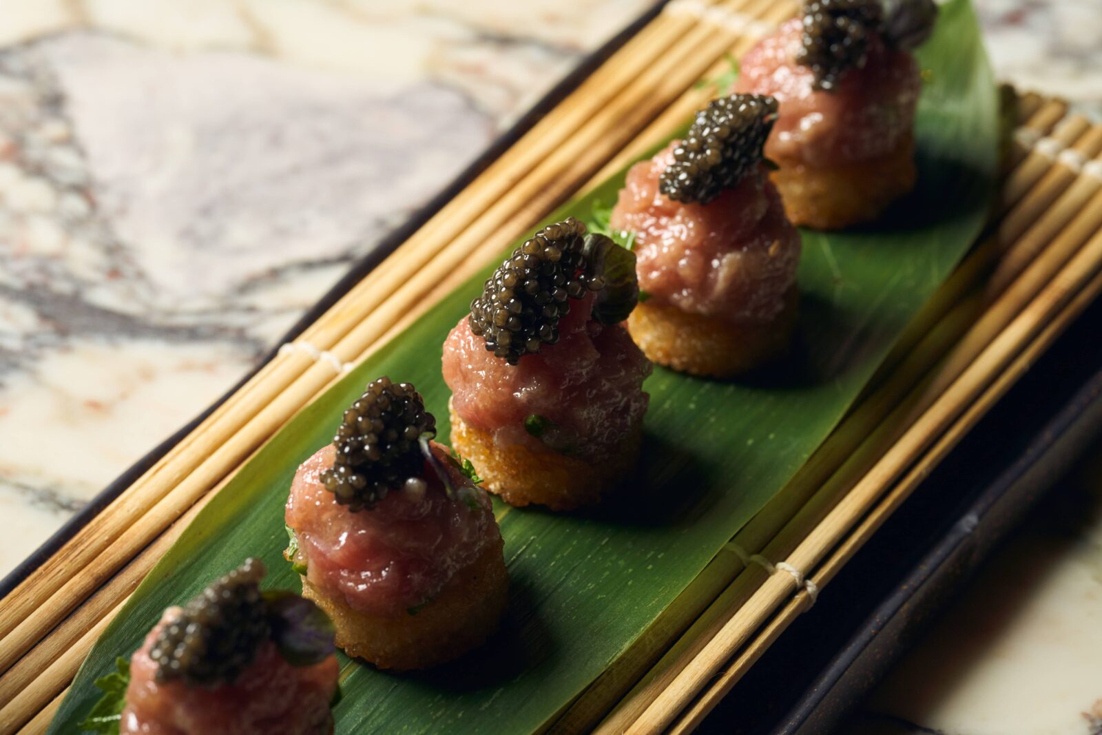 giselle toro & caviar crispy rice