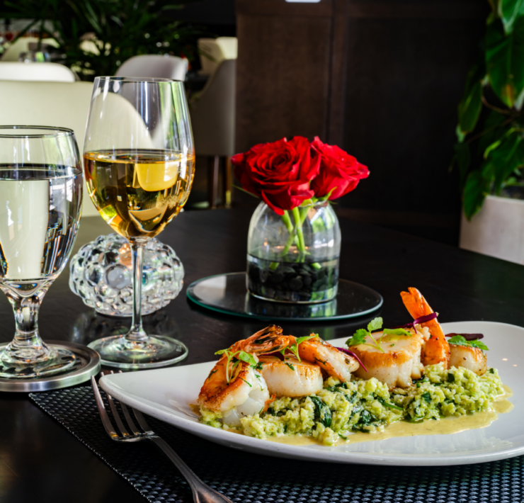 scallop & shrimp saute