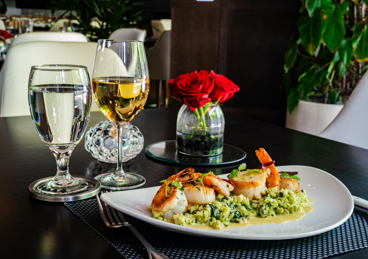 scallop & shrimp saute